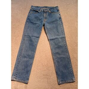 Levi's 514 Straight Fit Men's W33 L30 Blue Denim Jeans Mid Rise Zip Fly